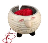 Ciotole per uncinetto - Dispenser di lana, salva filo, supporto per uncinetto a forma di panda, per donne artigiane, bordi lisci per progetti a maglia fatti a mano, borsa artistica e strumento per