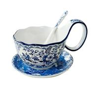 Ciotole Per Zuppa In Ceramica Con Manici 500ml Adatta Al Microonde Con