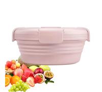 Ciotole pieghevoli per il campeggio - per alimenti pieghevole in silicone | da viaggio nel microonde riutilizzabile e portatile, contenitore per pasti senza pericolo leggero e