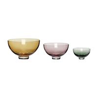 Ciotole Radianti Beige/ Rosa/ Verde Set da 3