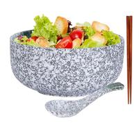 Ciotole Ramen,Ciotole Insalata,Ciotola Giapponese In Porcellana, Set Ciotole Ramen, Ciotola Per Zuppa Di Noodle, Ciotola Per Ramen Con Cucchiaio E Bacchette (verde)