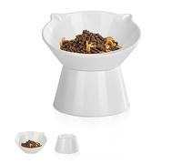 Ciotole rialzate per gatti e alimenti e acqua anche per cani di piccola taglia, per animali domestici, per alimenti e irrigazioni, design in porcellana, antiscivolo, anti-versamento, per gatti e cani