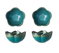 Ciotole spuntini Set di piatti di salsa Set di piatti a forma di fiore Antipasti in ceramica Piatti per immersione Mini Ciotole Creating Porelain Suacer Ciotola Salsa di soia Aceto Spuntino Stagioni
