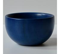 Ciotolina tornita a mano in legno massello Ø 10xh 06 cm per macedonia , gelato , pinzimonio , aperitivi Blu blu