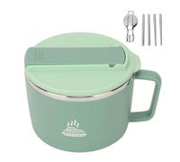 Ciottola per noodle istantanea e ramen, ciotola da 1200 ml a prova di perdite, con coperchio, bacchette e ciotola per pasta, set per verdure e frutta, per ramen