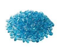 Ciottoli colorati in vetro Azzurro "ciotoli" fagioli decorazione Giardino Acquario Vasi pietre 10-20 mm sacchi da 1kg Perline Pepite Tessere Mosaico Vivaio di Castelletto