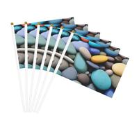 Ciottoli colorati Stampa Convenienza Bandiera Palmare Bandiere leggere Decorazione Interni Esterni Eventi Feste