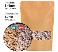 Ciottoli decorativi adatti per giardini e case - Pietre naturali da 0,3 a 3 cm, pietre multicolore (bianco, rosso, verde, giallo, nero, grigio, cinque colori) adatte per piante da interno, paesaggi es