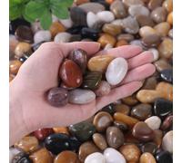 Ciottoli decorativi colorati, adatti per giardino e casa - 0,3-3 cm, adatti per piante da interno, paesaggi esterni e decorazioni per le vacanze - adatti per patio, piante in vaso, acquario e micro pa