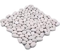 Ciottoli di fiume bianco crema ciottoli di pietra curva - 10 fogli