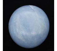 Ciottoli in calcite blu da 120 grammi e 50 millimetri, minerale calcite del Madagascar, pietra originale autentica, oggetto esclusivo, oggetto d'arte minerale, minerale vitalità