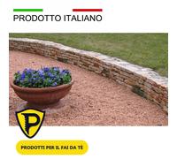 Ciottoli in Granigliato marmo Rosso Verona 3/8 mm decorazione giardino 25kg