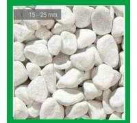 CIOTTOLI IN MARMO BIANCO DI CARRARA PER GIARDINO KG 25 D. 15/25 - 25/40 - 40/60