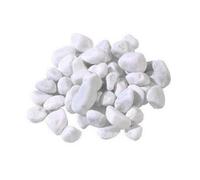 Ciottoli marmo Bianco Carrara 25/40mm sassi pietre arredo vasi e giardino 22 kg.