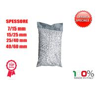 Ciottoli marmo Bianco Carrara 25 kg sassi pietre arredo vasi e giardino VARIE MS