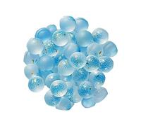 Ciottoli, pietre decorative naturali, Glass Marbles, Glass Stones, Glass Gems Beads, Sea Glass Pebbles for Aquarium Turtle Fish Tank Vase Filler Terrarium Flowerpot Decoration,E,100(B,50)