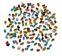 Ciottoli, pietre decorative naturali, Glass Stones Gemstones Glass Marbles for Home Decoration, Fish Tank Landscaping, Vase Fillers, Aquarium Decorative Rocks, Table Scatter,C(C)