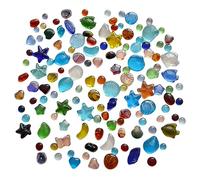 Ciottoli, pietre decorative naturali, Glass Stones Gemstones Glass Marbles for Home Decoration, Fish Tank Landscaping, Vase Fillers, Aquarium Decorative Rocks, Table Scatter,C(A)