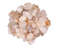 Ciottoli, pietre decorative naturali, Polished Agate Stones Colored Pebbles River Rocks for Plants, Aquarium Rocks, Fish Tank Rocks, Vase Filler Rocks, Landscaping Rocks And DIY Arts,Red(White)