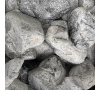 Ciottoli Sassi Decorativi Grigio Cenere per Giardino Vasi Aiuole e Vialetto Confezione 25kg (40-60mm)