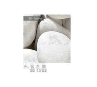 Ciottolo di marmo Bianco Carrara sacco da 25 kg sassi pietre arredo giardino vas