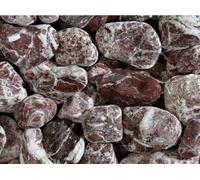 Ciottolo Marmo Rosso venato Rouge Royal 40/60mm Sacco 20 kg Sassi Pietre arredo