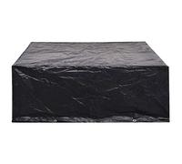 CIOURSTO Cappuccio Protettivo Impermeabile per Mobili da Giardino 200x200x70 Cm - Saldamente Sferzato con 8 Ginocchia in Metallo, (250 x 210 x 90 cm)