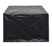 CIOURSTO Cappuccio Protettivo Impermeabile per Mobili da Giardino 200x200x70 Cm - Saldamente Sferzato con 8 Ginocchia in Metallo, (113 x 113 x 73 cm)