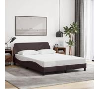 CIOURSTO Fiame Letto, Tessuto in Poliestere e Telaio in Pino Solido, Letto Matrimoniale Singolo Camera da Letto, con Testiera e Compensato (120 x 200 cm)