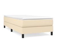 CIOURSTO Letto Boxspring, Materiale Legno e Molle Confezionate Singolarmente, Letto Imbottito Singolo o Matrimoniale con Materasso e Coprimaterasso (90 x 190 cm)