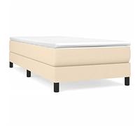 CIOURSTO Letto Boxspring, Materiale Legno e Molle Confezionate Singolarmente, Letto Imbottito Singolo o Matrimoniale con Materasso e Coprimaterasso (80 x 200 cm)