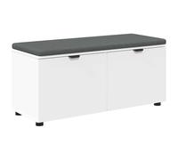 CIOURSTO Panca da Ingresso con Cuscino, Panca Portaoggetti con Sedile Imbottito, Vano Nascosto, per Soggiorno, Salotto, Corridoio, Camera da Letto (100 x 38 x 46 cm)