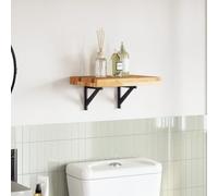 CIOURSTO Piano Tavolo in Legno, Legno Massello Rettangolare, Frontale Non Trattato Personalizzabile per la Casa e l'attività Commerciale (60×30×4 cm)