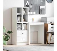 CIOURSTO Scrivania con Portaoggetti con Cassetto 2 Pezzi, MDF, Scrivania da Ufficio, Design Rettangolare, Spazio di Archiviazione Moderno, Scrittura Efficiente per la Casa (60 x 40 cm)