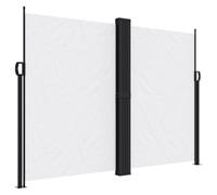 CIOURSTO Tenda Laterale Retrattile, Tessuto in Poliestere e Struttura in Acciaio, Schermo Retrattile per Patio, Giardino, Balcone o Ufficio, Acqua e Raggi UV (180 x 1000 cm)