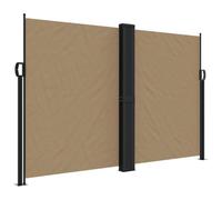 CIOURSTO Tenda Laterale Retrattile, Tessuto in Poliestere e Struttura in Acciaio, Schermo Retrattile per Patio, Giardino, Balcone o Ufficio, Acqua e Raggi UV (160 x 1000 cm)