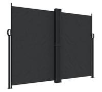 CIOURSTO Tenda Laterale Retrattile, Tessuto in Poliestere e Struttura in Acciaio, Schermo Retrattile per Patio, Giardino, Balcone o Ufficio, Acqua e Raggi UV (180 x 1000 cm)