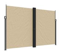 CIOURSTO Tenda Laterale Retrattile, Tessuto in Poliestere e Struttura in Acciaio, Schermo Retrattile per Patio, Giardino, Balcone o Ufficio, Acqua e Raggi UV (220 x 1200 cm)