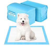 CIOXSOIO 100 Pezzi Tappetini Igienici per Cani, 60 x 60 Traversine Cani, 5 Strati Tappetini Assorbenti per Cani, Tappetini Cane Superficie ad Asciugatura Rapida, Traversina Tappetino Pipi Igienico