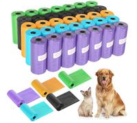 CIOXSOIO 800 Pezzi Sacchetti Cane Cacca, 30x22cm Sacchetti Igienici per Cani, Robusto e Prova di Perdite Sacchetti per Cani, Portatile Bustine Cacca Cane per Interni ed Esterni, 5 Colori