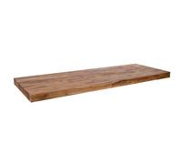 CIPI Mobili Top PERFETTO 80 in Teak listellare preparato e cerato 80x50x6 cm
