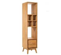 CIPI PADAT CABINET bagno teak naturale levigato con 1 cassetto effetto trave