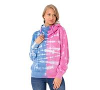 Cipo & Baxx Felpa da donna con cappuccio - Elegante felpa con cappuccio e tasca a marsupio, comoda felpa per il tempo libero, la vita quotidiana e lo streetwear, Wl341 rosa blu, M