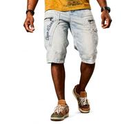 Cipo & Baxx Jeans Capri da uomo, pantaloncini in denim per il tempo libero e l'estate, Azzurro, 31W