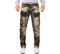 Cipo & Baxx Jeans da Uomo CD494-bans Khaki W33/L34