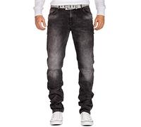 Cipo & Baxx Jeans da Uomo CD533-bans Grigio W40/L36