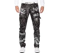 Cipo & Baxx Jeans da Uomo CD561-bans Nero W34/L30