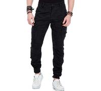 Cipo & Baxx Jeans da uomo: comodi pantaloni in jeans dritti con cuciture a contrasto, pantaloni lunghi da uomo per il tempo libero dal design moderno e ricco di dettagli, Cd422 Cachi Camouflage, 32W x