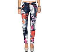 Cipo & Baxx Jeans Donna Cargo con Dettagli Colorati | Jeans da donna con dettagli cargo e tocchi di colore, ideali per look casual, tempo libero e outfit urban