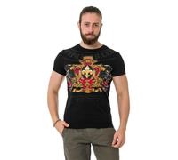 Cipo & Baxx Maglietta da uomo, 100% poliestere, traspirante ed elegante, perfetta per tutti i giorni e il tempo libero, Nero , XL